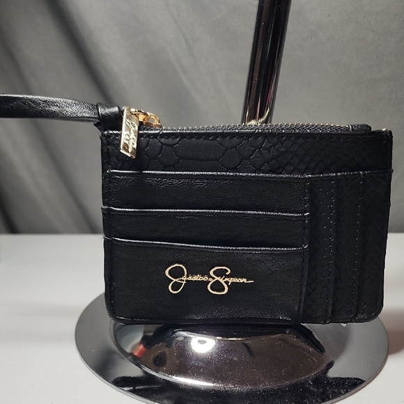 Jessica Simpson Textured Black Card Holder - Picture 3 of 6